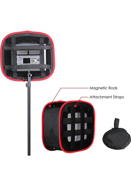 Taşınabilir Katlanabilir Softbox LED Işık Paneli LED Işık Için Yaygın Işık Oda Aydınlatma Değiştirici (Yurt Dışından) modelleri