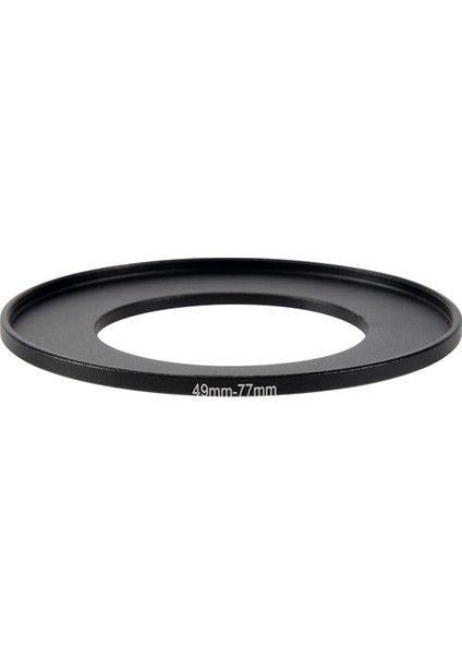 Kamera Lens Filtresi Yükseltme Halkası 49MM-77MM Adaptör Siyah (Yurt Dışından)
