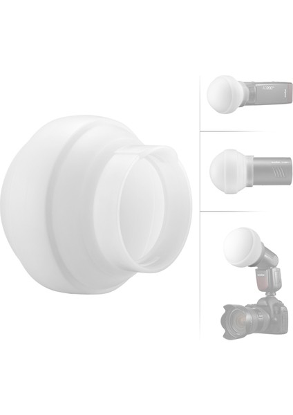 V1 Serisi Flaşlar Için Flaş Difüzör Kubbe Katlanabilir Silikon Fotoğrafçılık AD100PRO AD200PRO Fotoğrafçılık Canlı (Yurt Dışından) fiyatları