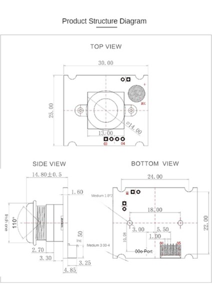 OV3660 USB Kamera Modülü 3 Milyon Piksel 1080P 110 Derece Görüş Vizyonu Mjpg/yuy2 Windows/mac/android Için Manuel Odaklama (Yurt Dışından) indirimleri