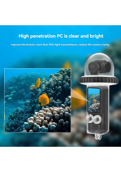 Djı Osmo Pocket 3 Kamera Sualtı Dalış Muhafaza Kapağı Koruyucu Kabuk Sörf Aksesuarları Için Su Geçirmez Kılıf A (Yurt Dışından) modelleri