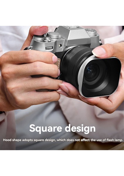 Kare Aynasız Kamera Lens Parasoley 52MM Lens Parasoley Dslr Kamera Fotoğrafçılık Aksesuarları Için (Yurt Dışından)
