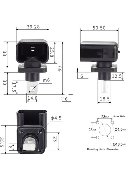 Adet 200A Tamamen Bakır Lityum Pil Direği Yüksek Akım Bakır Terminali Pil Konektörü Enerji Depolama Terminali(B) (Yurt Dışından) modelleri