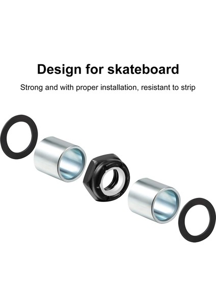 56 Adet Kaykay Kamyon Donanım Kiti Kaykay Paspayı Longboard Aks Somunları Kaykay Aksesuarları (Yurt Dışından) indirimleri