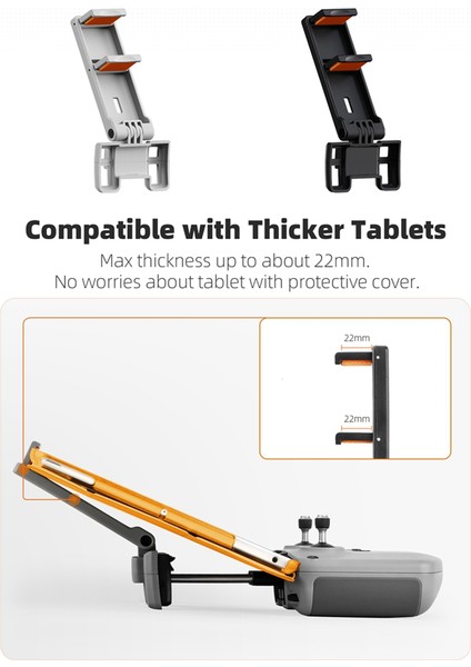 Sunnylıfe Djı Neo/mini4 Pro/aır 3s Için Katlanabilir Tablet Tutucu Rc-N3/2/1 Uzaktan Kumanda Için Sökme Gerektirmeyen Telefon Tablet Tutucu B (Yurt Dışından) fiyatları