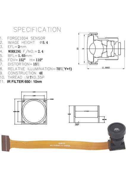 Adet OV2640 Kamera Modülü ESP32 Cam Kamera Modülü 2mp 160 Derece Dvp Arayüzü 24PIN Kamera Lens Modülü (Yurt Dışından) fiyatları