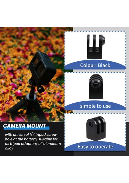 Cnc Alüminyum Alaşımlı Mini Tripod Montajı Açık Hava Spor Kamera Tabanı Adaptörü Tüm 1/4 Inç Vida Monopod Aksesuarları Için (Yurt Dışından) fırsatları