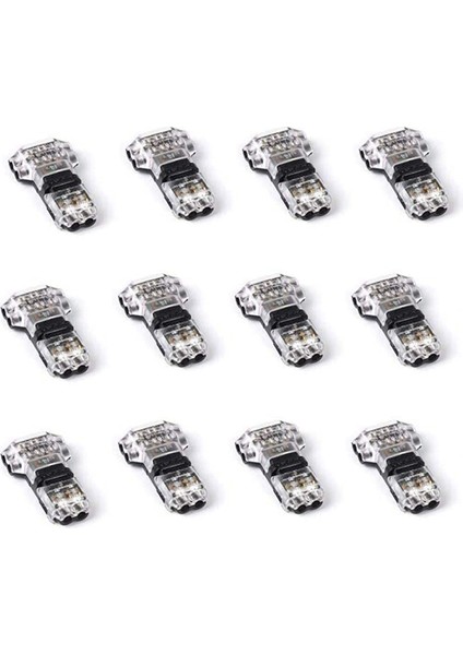 Kablo Konnektörleri - Alçak Gerilim T Tap Kablo Konektörü, 3 Yollu Kablo Konektörü, T Tipi 2 Pimli Lehimsiz 24-20 Awg'ye Uygun 12 Paket (Yurt Dışından)