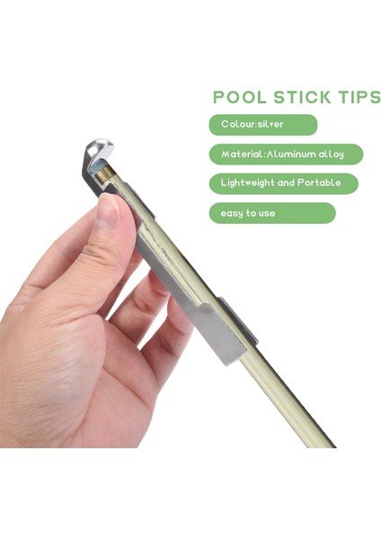 Bilardo Isteka Kelepçesi 3 Adet Havuz Isteka Ucu Kelepçe Alaşım Bilardo Istakası Ucu Tamir Kiti Bilardo Masası Isteka Ipuçları Aksesuarları (Yurt Dışından) fırsatları