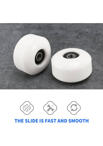 Rulmanlı Kaykay Tekerlekleri 52X30MM Sokak Pu Tekerlekler Kaykay Parçaları Cruiser Longboard Tekerlekler (4'lü Set) Beyaz (Yurt Dışından) modelleri