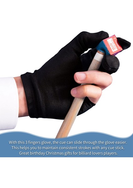 20 Adet Nefes Bilardo Eldivenleri Snooker Sol Sağ El Eldivenleri 3 Parmak Isteka Eldiven Kadın Erkek Bilardo Aksesuarları (Yurt Dışından) modelleri