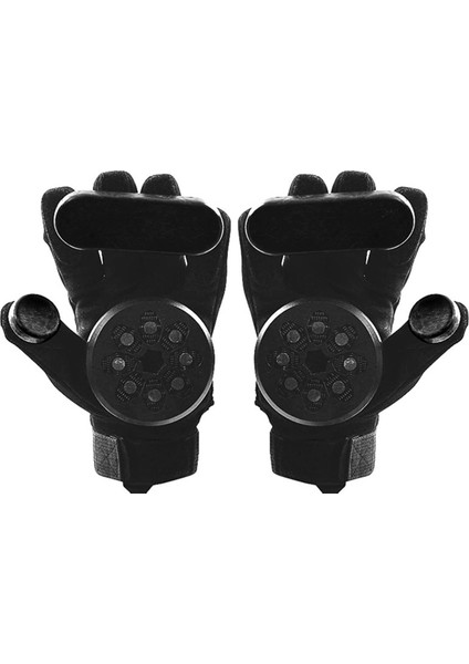 1 Çift Kaykay Sürüklenme Eldivenleri Longboard Yokuş Aşağı Slayt Armguard Eldiven Bisiklet Tam Parmak Koruma Eldivenleri (Yurt Dışından)