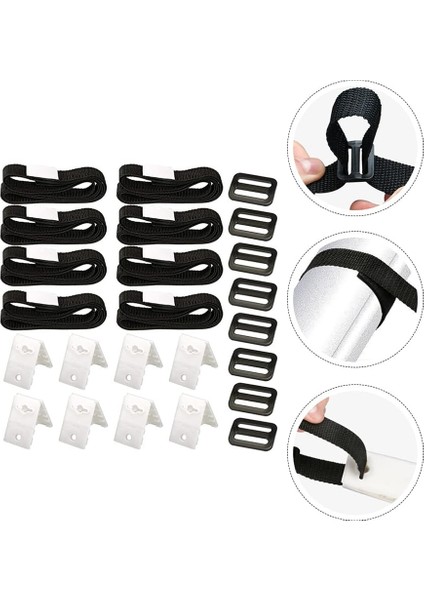 Havuz Güneş Kapak Makarası Ek Sapanlar Kiti Zemin Yüzme Havuzu Güneş Battaniye Kapak Makaraları Sapanlar (Yurt Dışından)