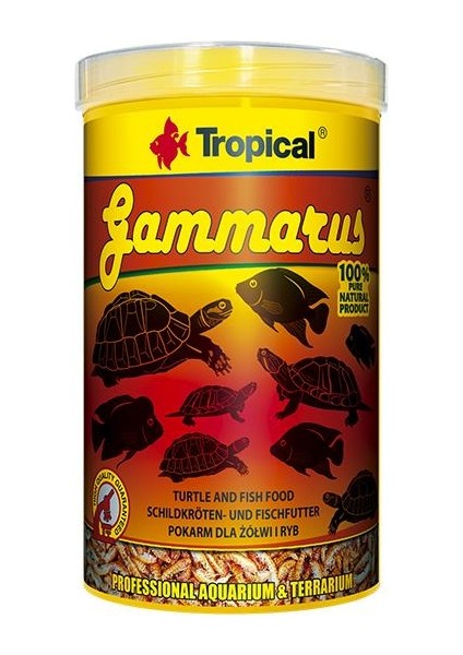Gammarus Kaplumbağa Yemi Kovadan Bölme 250GR