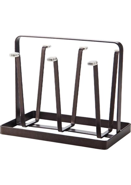 Dövme Demir Drenaj Dak Tutucu Cam Şişe Kurutma Rafı Kahve I Düzenleyici Cam Kurutma Standı Dak Kurutma Tutucu-A (Yurt Dışından)