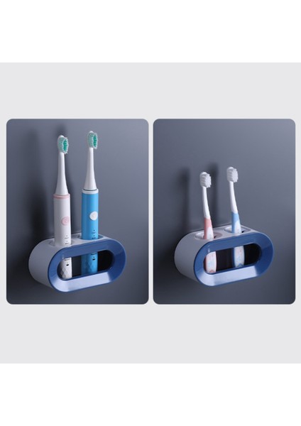 Çift Delikli Diş Fırçası Rafı Banyo Elektrikli Diş Fırçası Tutucu Yumruksuz Diş Fırçası Depolama Rafı (Yurt Dışından) modelleri