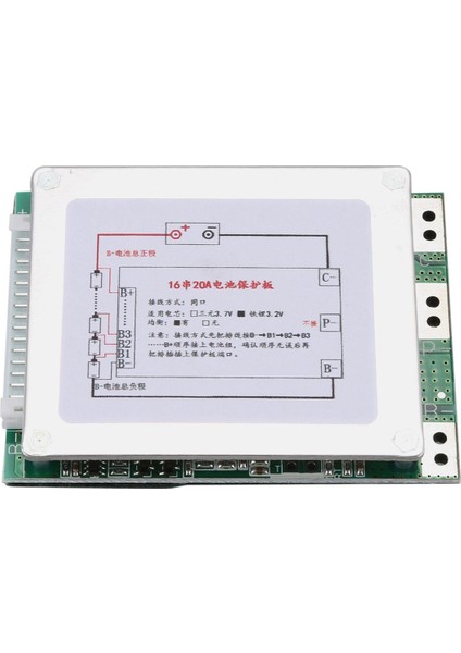 16S 48V 20A 18650 Lifepo4 Pil Koruma Kartı Bms Pcb, E-Bike Escooter Için Dengeli (Yurt Dışından) modelleri