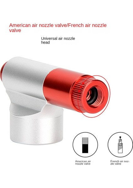 Co2 Bisiklet Pompası Bisiklet Için Alüminyum Alaşımlı Tip Şişirme Bisiklet Pompa Kafası Mini Bisiklet Pompası Schrader Vana Uyumlu (Yurt Dışından) fırsatları