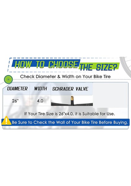 Av 32MM Valfli 2 Paket 26X4.0 Yağ Bisiklet Tüpü, 2 Lastik Kollu Bisiklet Tüpleri, Yol/dağ/e Bisiklet Için (Yurt Dışından) fiyatları