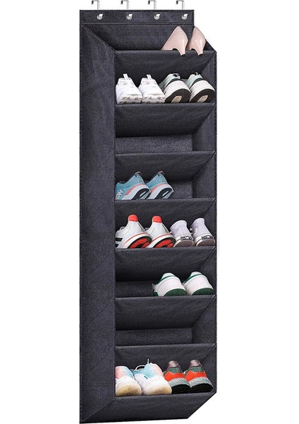 Büyük Derin Cepli Dolap Için Kapı Üstü Ayakkabı Düzenleyici, Kapıya Asılan Önyükleme Depolama Için Dar Ayakkabı Rafı (Yurt Dışından)