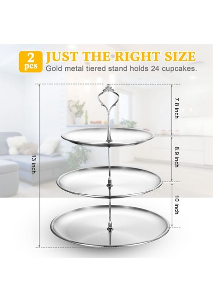 Kek Standları Paslanmaz Çelik Katmanlı Kek Standı 3 Katmanlı Servis Tepsisi Tabakları Masa Kek Kulesi Kek Tabakları (Yurt Dışından) fiyatları