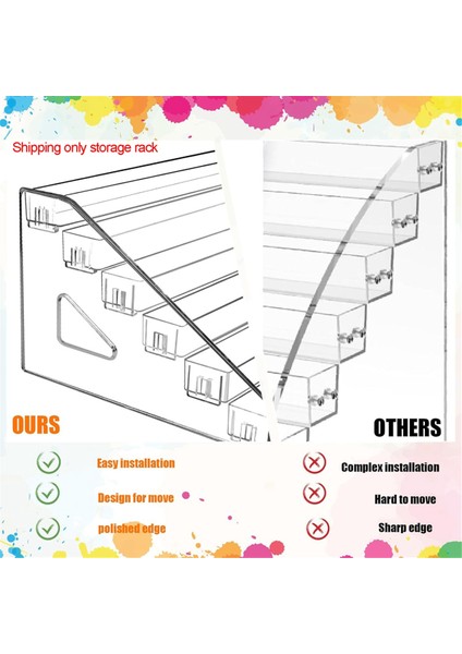 6 Katlı Akrilik Boya Saklama Kutusu Boya Fırçası Tutucu, El Sanatları Boya Saklama Düzenleyicisi Için Boya Şişesi Saklama Kutusu (Yurt Dışından) indirimleri