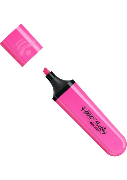 Bic Pembe Fosforlu Kalem