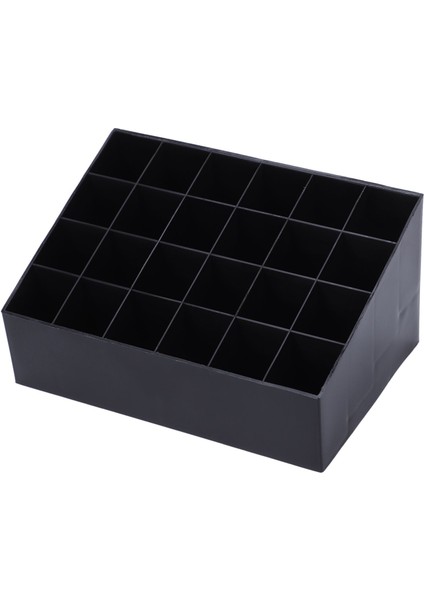 24 Ruj Tutucu Organizatör Ruj Tutucu Ekran Tutucu Kozmetik Siyah (Yurt Dışından)