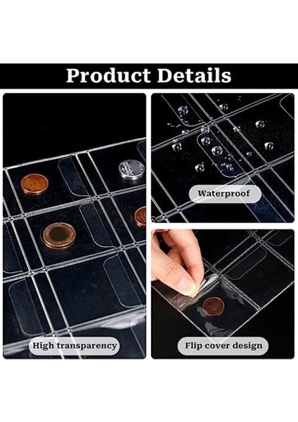 10 Cep Para Toplama Sayfaları, Para Albümü Için 9 Delikli, Çoğu Para Damga Rozeti Vb Için Kollu Toplama (Yurt Dışından) indirimleri