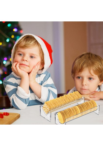 4 Parça Şeffaf Kraker Tepsisi Servis Için Dikdörtgen Kraker Tutucu Akrilik Servis Tepsisi Gıda Standları Parti Için (Yurt Dışından) fiyatları