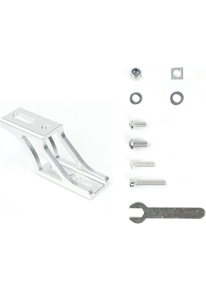 Brompton Dahon Katlanır Bisiklet Domuz Burun Işık Dönüştürücü Yükseltilmiş Montaj Adaptörü Çanta Rafı Gümüş (Yurt Dışından)