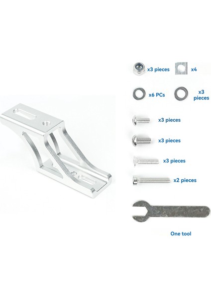 Brompton Dahon Katlanır Bisiklet Domuz Burun Işık Dönüştürücü Yükseltilmiş Montaj Adaptörü Çanta Rafı Gümüş (Yurt Dışından) fiyatları