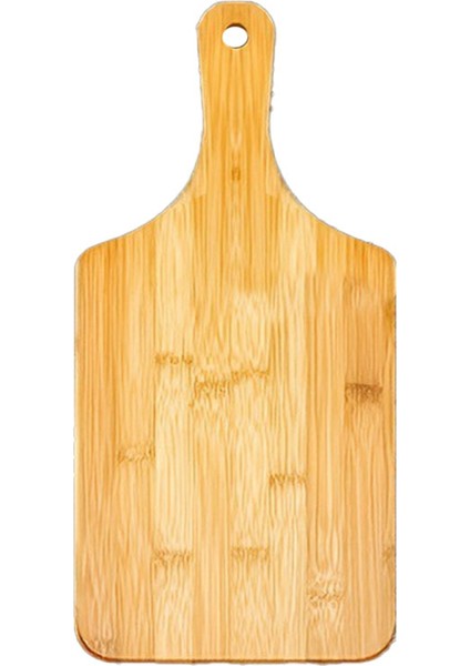 Saplı Bambu Kesme Tahtası Ahşap Bambu Servis Tahtası Pizza Sebze Et Için Mutfak Doğrama Tahtaları (Yurt Dışından)