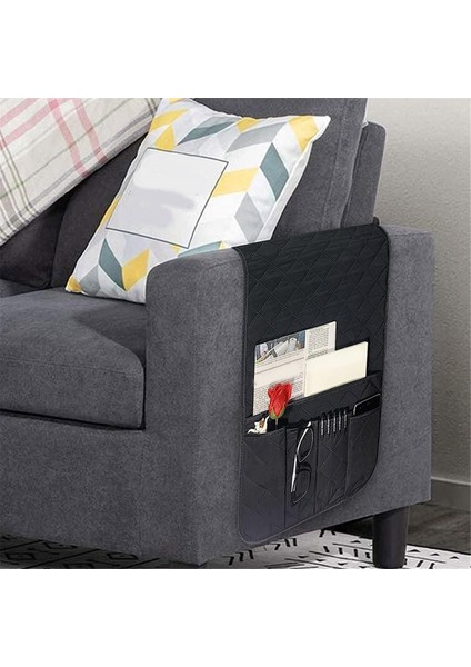 Kanepe Kol Dayama Organizatör Uzaktan Kumanda Tutucu Kaymaz Koltuk Tutucular Kitap Vb Için 5 Cepli Kanepe Recliner Için (Yurt Dışından) fırsatları