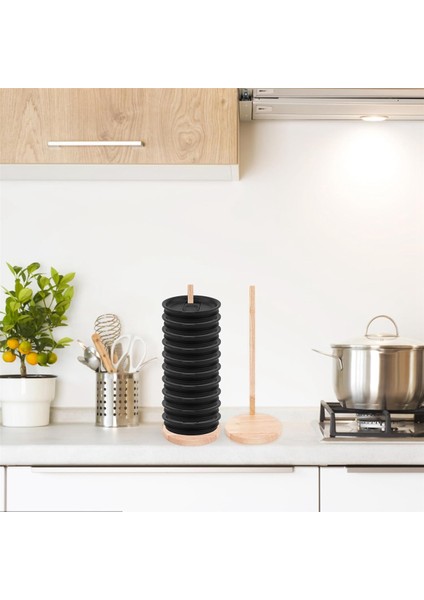 2 Adet Dak Kapağı Düzenleyicileri, Yerden Tasarruf Sağlayan Tasarım Çıkarılabilir Dak Kapağı Düzenleyicisi Ahşap Dak Kapağı Depolama Raf Standı (Yurt Dışından) modelleri