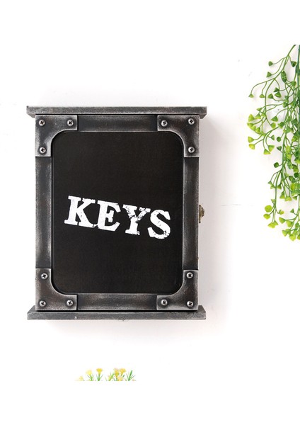 1 Adet Avrupa Tarzı Anahtar Kutusu Duvara Monte Baskılı Asılı Durumda Anahtarlık Anahtar Organizatör Ev Duvar Dekorasyonu Için Siyah (Yurt Dışından) fırsatları