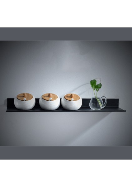 Yüzen Duvar Rafı Siyah Mutfak Banyo Depolama Rafı Ayna Metal Duş Köşe Rafları Organizatör Dolap Ev A (Yurt Dışından) fiyatları