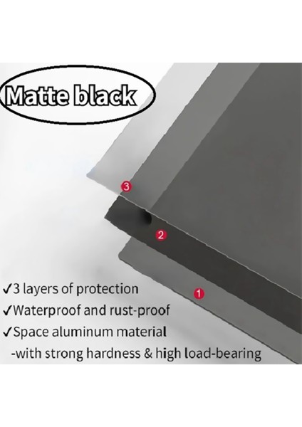 Yüzen Duvar Rafı Siyah Mutfak Banyo Depolama Rafı Ayna Metal Duş Köşe Rafları Organizatör Dolap Ev A (Yurt Dışından) fırsatları