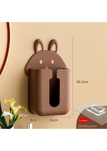 Karikatür Mendil Kutusu Tutucu Peçete Rafı Duvara Monte Maske Kağıt Depolama Oturma Odası Banyo Restoran Mendil Kutusu (Yurt Dışından) fırsatları