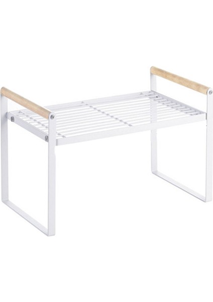 Japon Tarzı Mutfak Tezgahı Raf Dolapları Tencere ve Tabaklar Katmanlı Raf Masaüstü Depolama Rafı S (Yurt Dışından)