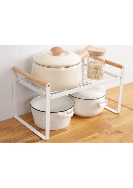 Japon Tarzı Mutfak Tezgahı Raf Dolapları Tencere ve Tabaklar Katmanlı Raf Masaüstü Depolama Rafı S (Yurt Dışından) fırsatları