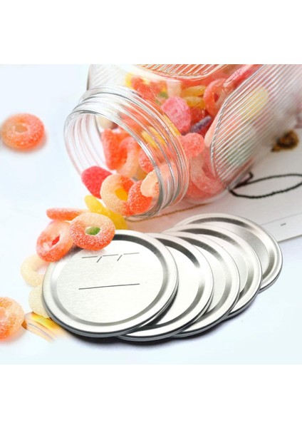 Konserve Kapakları Ball/kerr Kavanozları Için Normal Ağız, Silikon Contalı Bölmeli Metal Kavanoz Kapakları, Gümüş, 14 Adet (Yurt Dışından) fiyatları