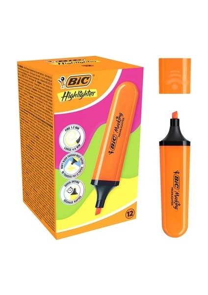 Bic Turuncu Fosforlu Kalem