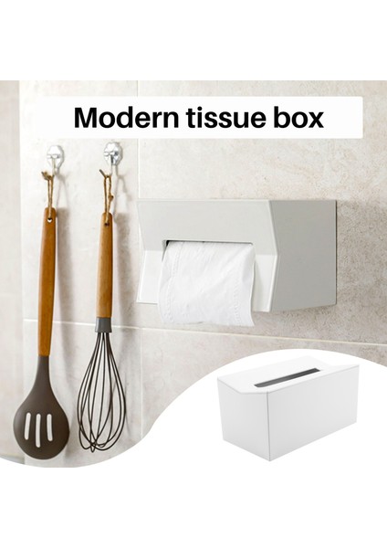 Mutfak Mendil Kapağı Peçete Tutucu Kağıt Havlu Kutusu Peçeteler Doku Dispenseri Duvara Monte Konteyner Mendil Beyaz (Yurt Dışından) fırsatları