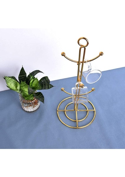 Tezgah Kupa Ağacı, 6 Kanca Kahve Fincan Kurutma Makinesi Mutfak Kahve Kupa Ağacı Tezgah Çay Dak Tutucu Standı, Altın (Yurt Dışından) indirimleri