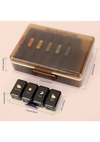 Seyahat Haftalık Hap Düzenleyici 7 Şirin Kutu Içerir Günde 4 Kez (Yurt Dışından) fiyatları