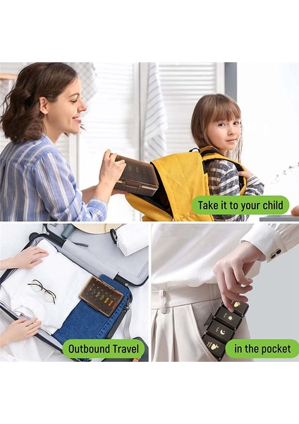 Seyahat Haftalık Hap Düzenleyici 7 Şirin Kutu Içerir Günde 4 Kez (Yurt Dışından) indirimleri