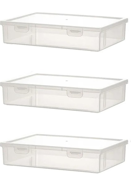 3 Adet A4 Boyutunda Düzenleyici Kitap Düzenleyici Ofis Dosya Kutusu Şeffaf Dosya Düzenleyici Çocuk Bulmaca Düzenleyicileri, S (Yurt Dışından)