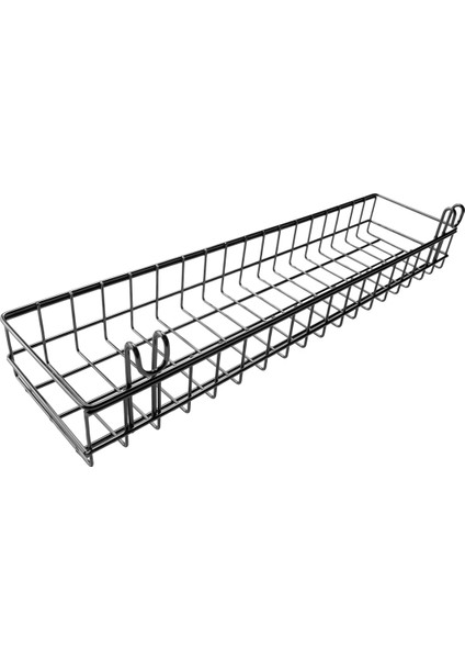 Tel Duvar Izgara Paneli Için Asma Sepeti, Çok Fonksiyonlu Duvar Saklama ve Sergileme Sepeti, 40X10X5CM, Siyah Boyalı (Yurt Dışından) fiyatları