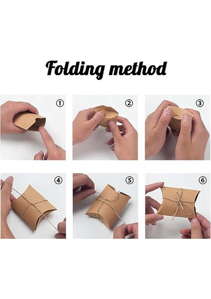 100 Adet Kraft Kağıt Yastık Kutuları, Ipli Şeker Kutuları, Noel ve Cadılar Bayramı Düğün Hediye Paketleme Kutuları (Yurt Dışından) fırsatları